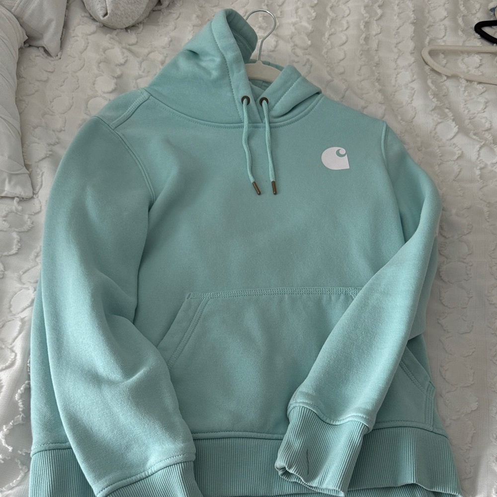 Carhartt Women's Light Blue Hoodie